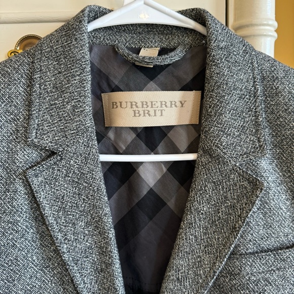 Burberry Jackets & Blazers - Burberry Gray Blazer